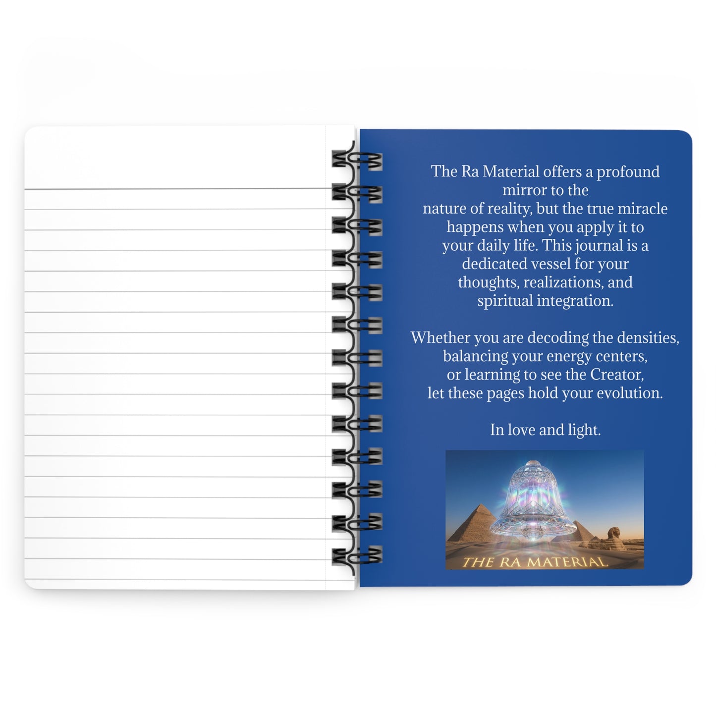 Students of RA spiral bound journal | Spiritual Law of One notebook