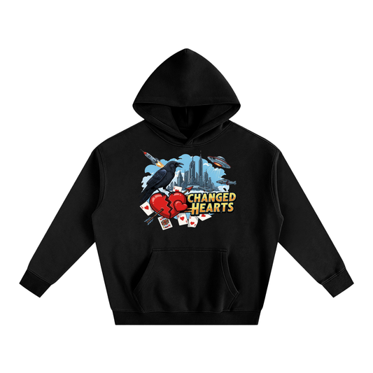 Crow UFO Oversize Fleeced Hoodie
