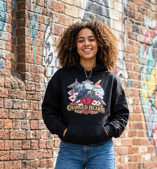 Crow Future Oversize Fleeced Hoodie